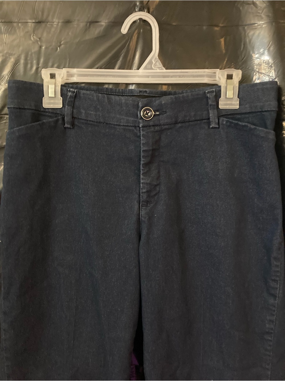 Dark Blue Lee Straight-Leg Denim Trousers, Ladies size 8